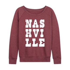 Женская футболка с длинным рукавом из французского трикотажа Nashville Licensed Character, красный