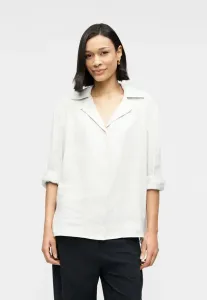 Рубашка ибен, блузка на пуговицах Samsøe Samsøe, Light Grey Melange