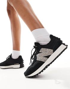 Черно-леопардовые кроссовки New Balance 327