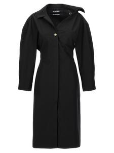 Платье-рубашка JACQUEMUS, черный