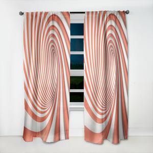 Шторы Designart, красный / оранжевый