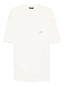 Футболка с эффектом металлик Mugler, белый