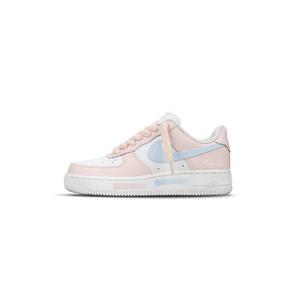 Nike Кроссовки для скейтбординга Air Force 1, износостойкие, женские, розово-синие