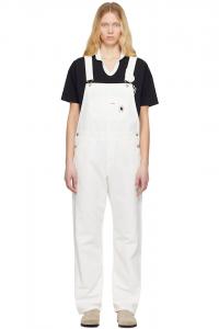 Биб комбинезон прямой Carhartt Work In Progress, цвет wax (rinsed)