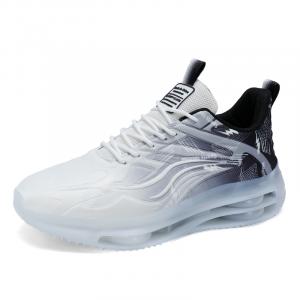 TONYBEAR Мужские низкие беговые кроссовки бело-черные, цвет White Black