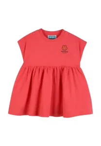 Платье из джерюмпфта an der taille Kenzo Kids, Light Red