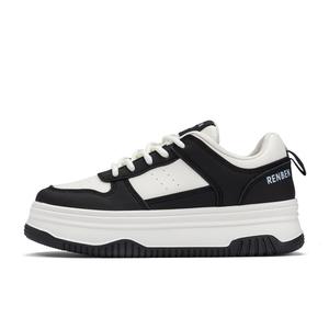 Кеды, скейтборд обувь женская низкая Renben, цвет All White