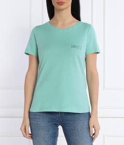 Футболка женская Liu Jo с круглым вырезом, бирюзовый