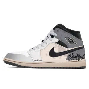 Jordan Винтажные баскетбольные кроссовки Air 1 мужские мид-топ белые