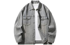 Bingfei Джинсовая куртка унисекс с ледяным полетом, Черный