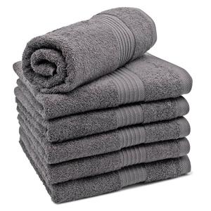 Полотенце Zollner 00000409 6er-Set, серый - текстиль - 50 x 1 x 100 см