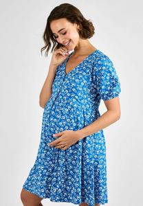 Платье из джерси MATERNITY FIT - FLORAL JoJo Maman Bébé, синий