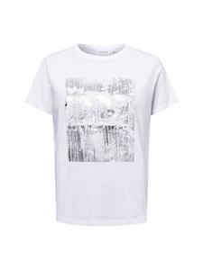 Футболка comma, цвет weiß silber