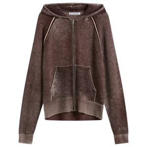 Вязаная толстовка Kupiter Acne Studios, темно-бордовый