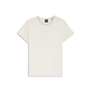 Футболка из мерсеризованного хлопка, стандартного кроя BOSS, белый