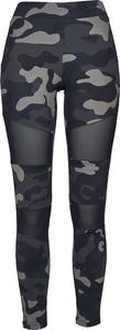 Леггинсы Urban Classics Ladies Camo Tech Mesh Leggings, темный камуфляж/черный