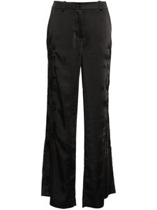 P.A.R.O.S.H. прямые брюки с вышивкой, черный