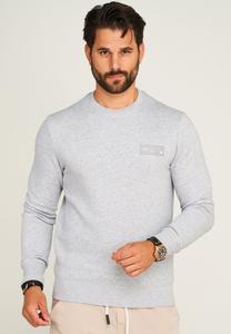 Толстовка POPS CREW NECK Jack & Jones, цвет Mottled Light Grey