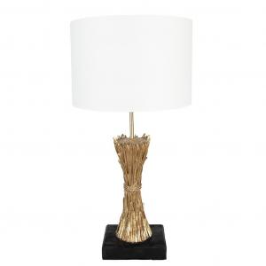 Настольная лампа Clayre & Eef Ø 30x60 см, пластик золотистого цвета Clayre&Eef, золото