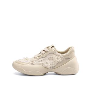 Rosa Bianca Женские кроссовки Low Top Chunky с абрикосовой сеткой и стелькой из овчины, цвет Apricot Mesh (Sheepskin Insole)