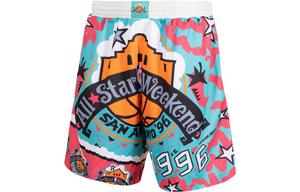 Шорты баскетбольные Mitchell & Ness мужские голубые розовые Mitchell Ness