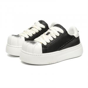 V05 Низкие скейтерские кроссовки унисекс черные женские, цвет Black Women's