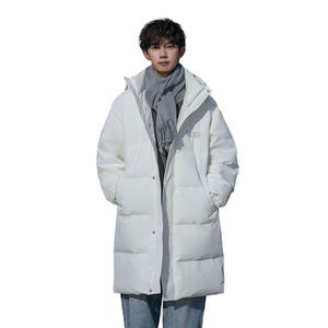 Пуховик Unisex с капюшоном утепленный WARRIOR, белый[upgraded 90 fleece]