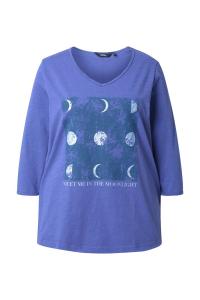 Рубашка Ulla Popken, синий/небесно-голубой