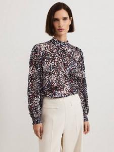 Блузка ингрид с абстрактным принтом Phase Eight, темно-синий/разноцветный