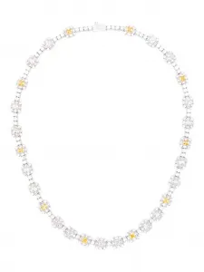 Ожерелье с ромашками Darkai, серебристый