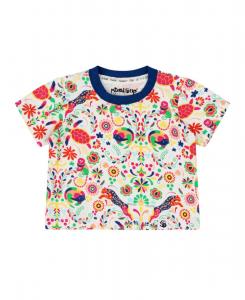 Детская футболка с коротким рукавом и принтом Suave Mixed Up Clothing, Animal arabesque