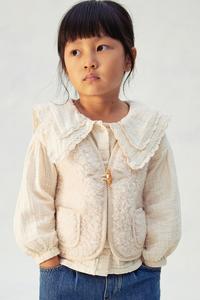 Жилет из флиса Тедди H&M, белый