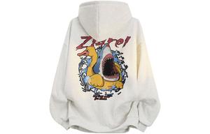 Толстовка Unisex Hooded Moderate Heavyweight ZIAREL, белый heather серый