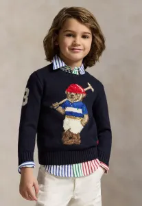 Свитер polo bear с круглым вырезом, размер 26. Polo Ralph Lauren, Navy