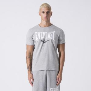 EVERLAST КУЛЬТОВАЯ ФУТБОЛКА С ЛОГОТИПОМ СЕРЫЙ МЕЛАНЖ ХЛОПОК, ПОЛИЭСТЕР
