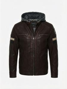 KOROSHI Куртка из искусственной кожи красного цвета