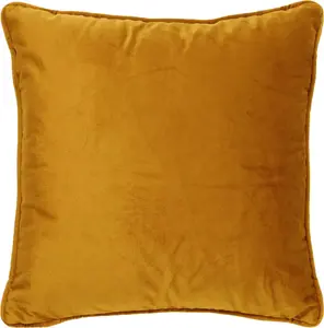 Декоративная подушка Finn 45x45 см, однотонная, желтая Dutch Decor