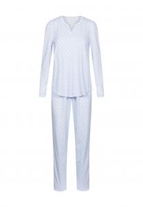 Хлопковые женские пижамы с разрезом на шее RÖSCH, цвет 16361 Skyblue