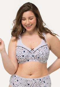 Бюстгальтер Ulla Popken STAR RELIEF, Snow White/White