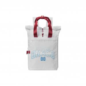 DRACONITE Полиэстеровый рюкзак Regular Unisex серый с красным контрастом