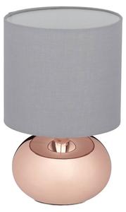 Настольная лампа Relaxdays Metall & Stoff, медно-серый