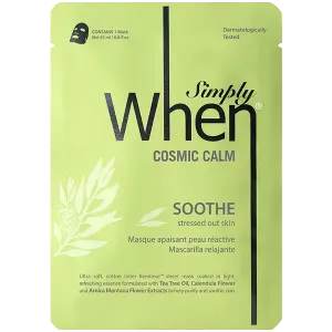 Корейская успокаивающая маска для лица, 23 мл When Simply soothe