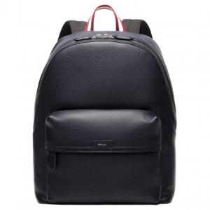 BALLY Кожаный рюкзак из зернистой кожи мужской морской синий, Blue