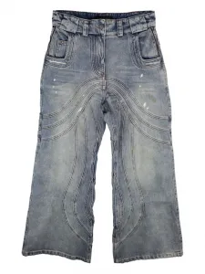 Джинсы с волнистым узором NO/FAITH STUDIOS, серый