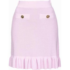 PINKO Летняя юбка миди женская розовая SS24