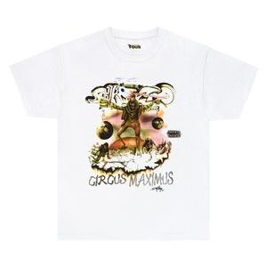 Футболка Cactus Jack By Travis Scott Cactus Jack by Travis Scott Utopia Tour Skitzo Circus Maximus Tee, белый