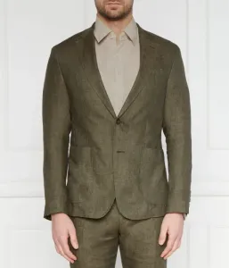 Элегантный льняной жакет Hoverest slim fit Joop!, оливково-зеленый