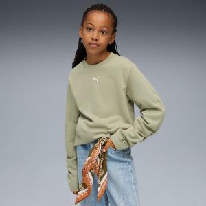 Толстовка с круглым вырезом для больших детей Bowtique Puma, зеленый