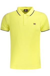 Мужское поло Norway 1963 с коротким рукавом и контрастными деталями, желтый