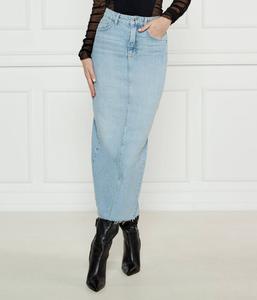 Юбка Patrizia Pepe джинсовая макси, голубой